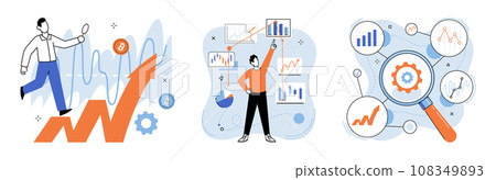 Crypto invest. Vector illustration. Cash transactions are gradually being replaced by electronic and digital payment methods in banking sector Cryptocurrencies offer decentralized alternative Crypto invest. Vector illustration. Cash transactions are gradually being replaced by electronic and digital payment methods in banking sector Cryptocurrencies offer decentralized alternative 108349893