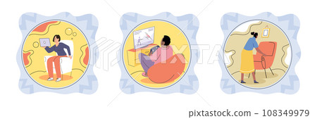 Boundary vector illustration. Psychological research explores concept boundaries and their impact on relationships Social interactions heavily rely on effective communication and respect 108349979