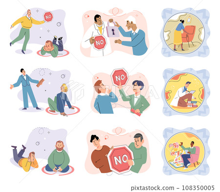 Personal space vector illustration. Some individuals may require greater distance within their personal space to feel at ease Establishing safe zone within our personal space promotes our mental well Personal space vector illustration. Some individuals may require greater distance within their personal space to feel at ease Establishing safe zone within our personal space promotes our mental well 108350005