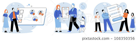 Child benefit. Vector illustration. Child benefits serve as aide in ensuring children have access to essential resources Allocating funds to child benefits helps families manage their financial 108350356