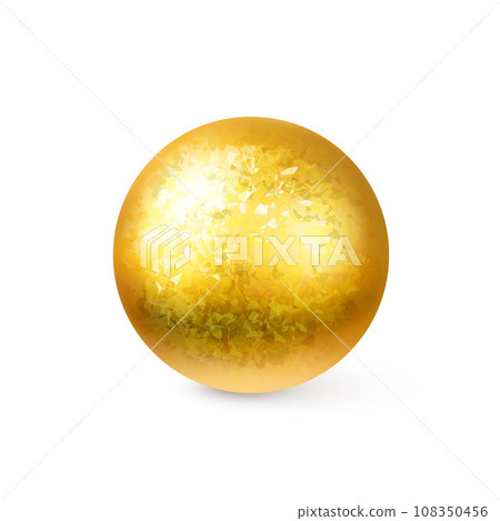 Christmas golden sphere 108350456