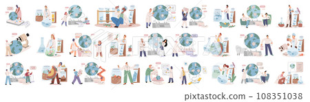 Laboratory research. Vector illustration. The laboratory is hub scientific research and technological advancements Research conducted in lab drives innovation and fosters intellectual growth Laboratory research. Vector illustration. The laboratory is hub scientific research and technological advancements Research conducted in lab drives innovation and fosters intellectual growth 108351038