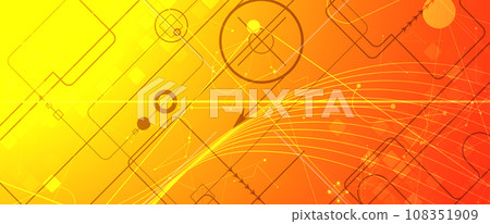 Technology Network Vector Background.. Science and technology presentation background. Big data connectivity software development Technology Network Vector Background.. Science and technology presentation background. Big data connectivity software development 108351909