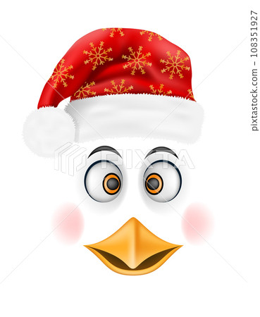 christmas penguin new year holiday symbol vector illustration 108351927