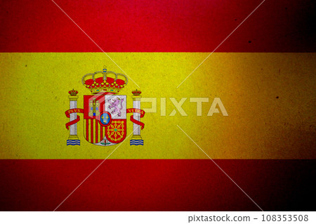 Spanish flag on paper background Spanish flag on paper background 108353508
