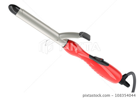 Curling Iron, Hair Curler. 3D rendering Curling Iron, Hair Curler. 3D rendering 108354044