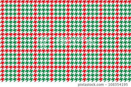 Christmas color houndstooth 02 108354195