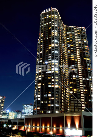 芝浦島的摩天大樓夜景 芝浦島的摩天大樓夜景 108355246