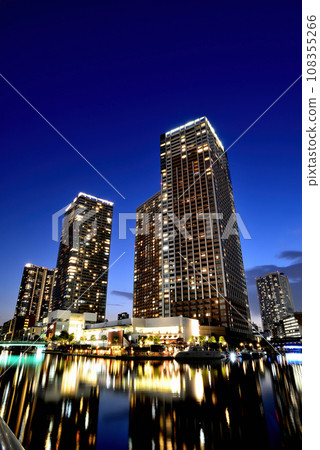 芝浦島的摩天大樓夜景 108355266