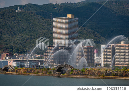 Lake Biwa Flower Fountain Otsu City Otsu Port 108355516