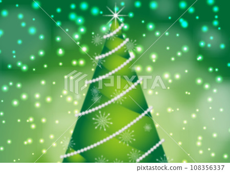 Blur Christmas tree glitter background illustration 108356337