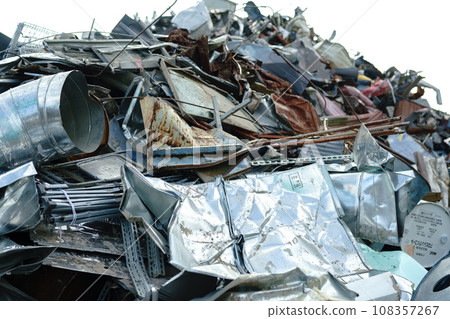 scrap iron industrial waste 108357267