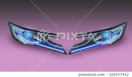 Car headlight system, led technology, new lighting technology with navigation and Look at the big way and open the automatic OA spare parts clipping part. Car headlight system, led technology, new lighting technology with navigation and Look at the big way and open the automatic OA spare parts clipping part. 108357432