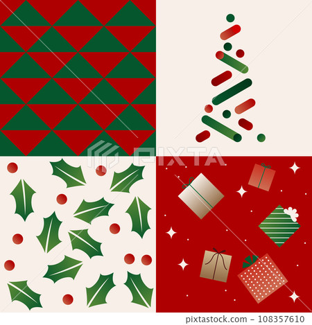 Vector illustration of Christmas pattern. 108357610