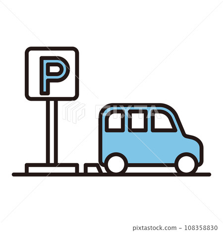 Coin parking lot icon Coin parking lot icon 108358830