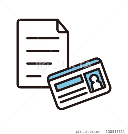 Documents and ID icon 108358831