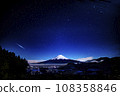 富士山和流星 108358846
