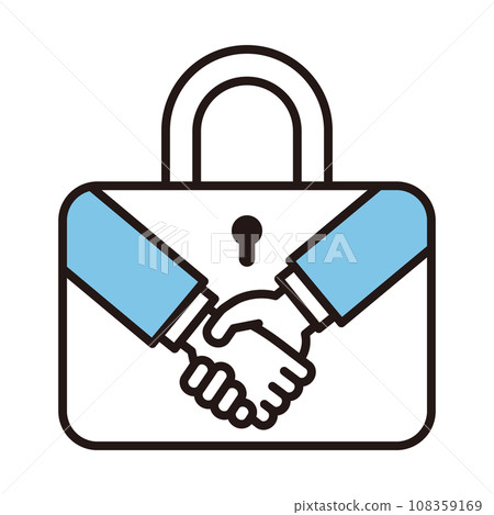 關鍵握手掛鎖圖標 關鍵握手掛鎖圖標 108359169