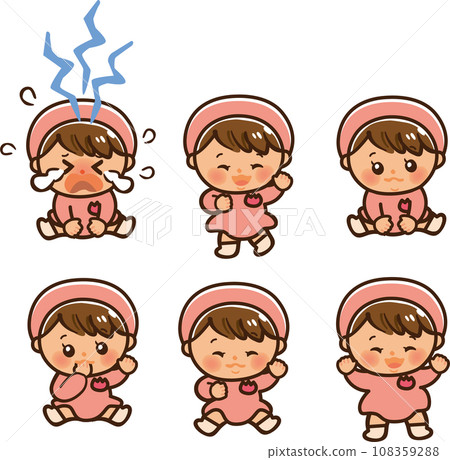 Illustration of cute kindergarten children 108359288