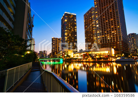 芝浦島摩天大樓的夜景 108359586