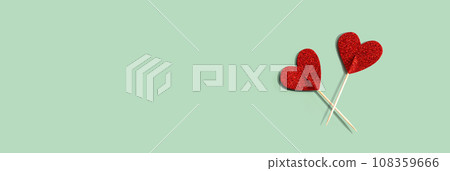 Valentines day or Appreciation theme with heart picks Valentines day or Appreciation theme with heart picks 108359666