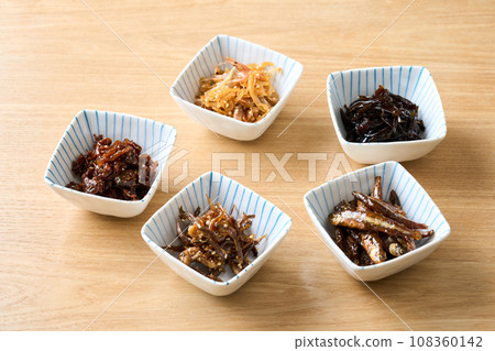 Various tsukudani 108360142