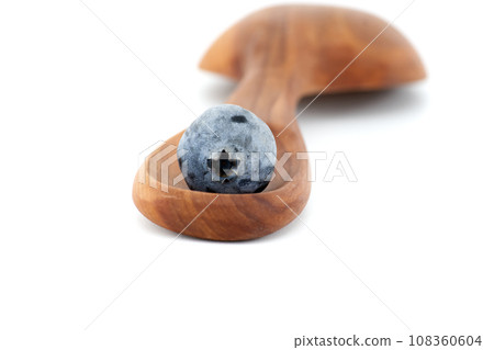 Fresh blueberries over white background Fresh blueberries over white background 108360604