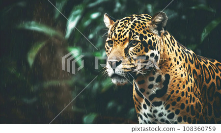 野生美洲虎 野生美洲虎 108360759