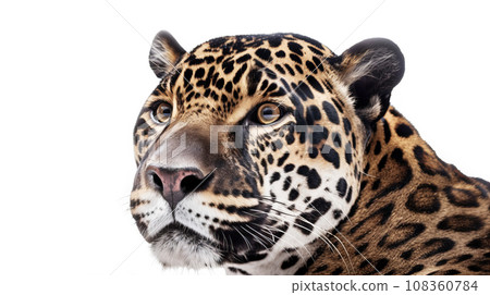 Jaguar on white background Jaguar on white background 108360784