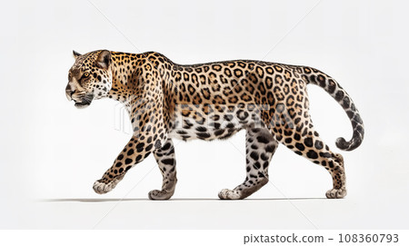Jaguar on white background Jaguar on white background 108360793