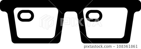 太陽鏡和 3D 眼鏡的可愛時尚插圖 108361861