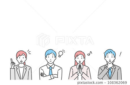 Business person with an inspired expression 108362069