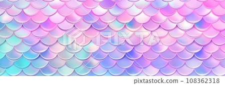 Pastel rainbow holographic mermaid background Pastel rainbow holographic mermaid background 108362318