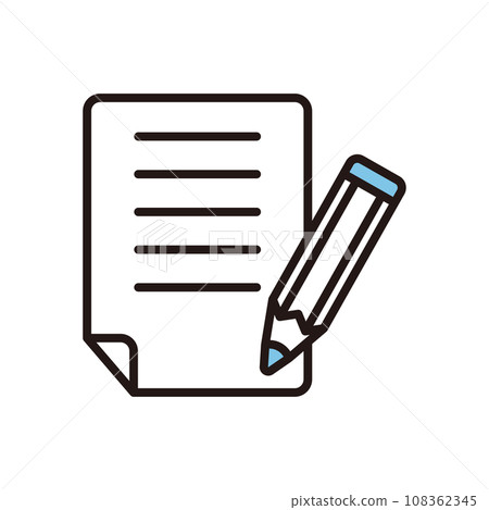 Document paper filling icon Document paper filling icon 108362345