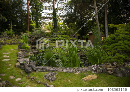 A fragment of the landscape in the Schoenbrunn Palace Park 108363136