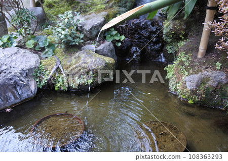 日本花園，水，竹管 108363293