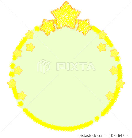 Sparkling stars and crayon frame [1:1] 108364734