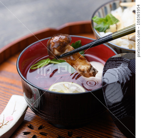 秋季美食松茸蘑菇湯 108365954