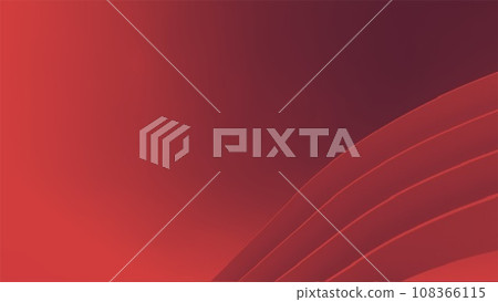 abstract background of futuristic shapes with (red) gradient color trend, copy sapce, illustration 3d render 108366115