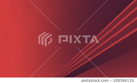 abstract background of futuristic shapes with (red) gradient color trend, copy sapce, illustration 3d render 108366118