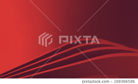 abstract background of futuristic shapes with (red) gradient color trend, halftone effect, copy sapce, illustration 3d render 108366586