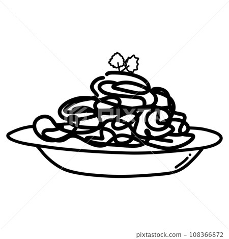 Spaghetti drawing 108366872