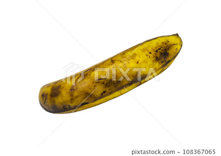 Rotten banana isolated on white background Rotten banana isolated on white background 108367065