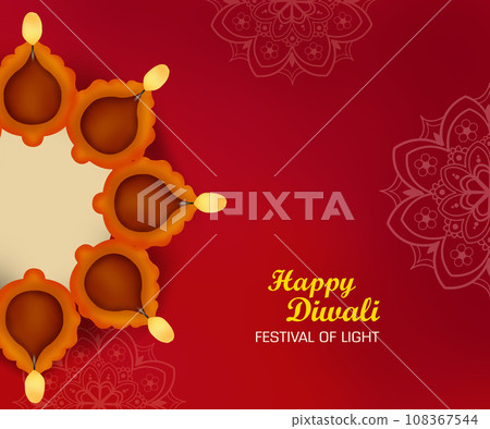 Happy diwali, Diwali  is the Hindu festival of lights with its variations also celebrated in other Indian religions. 108367544