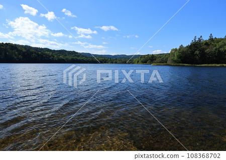 The surface of Lake Chimikep (Hokkaido, hokkaido) The surface of Lake Chimikep (Hokkaido, hokkaido) 108368702