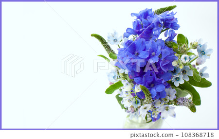 3 types of chic blue and green bouquet materials 108368718