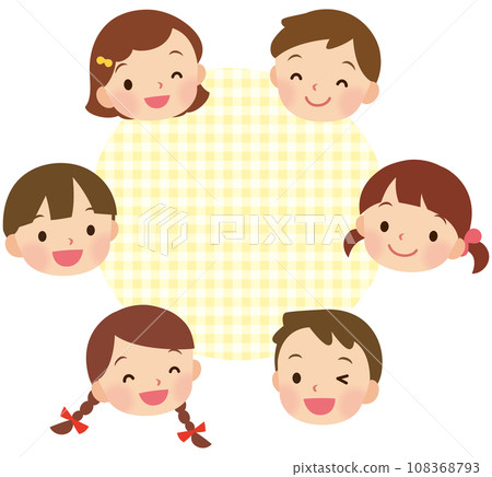 快樂的孩子複製空間微笑的小學生 108368793