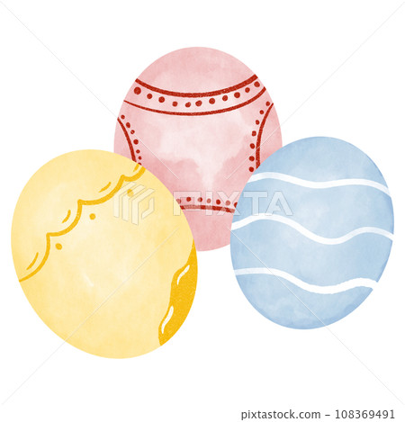 colored easter eggs isolated on white background 108369491