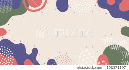 Background pattern, abstract colored shapes. Modern minimalism trendy pattern background. Vector background. Background pattern, abstract colored shapes. Modern minimalism trendy pattern background. Vector background. 108371197