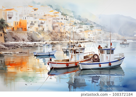 Fishing port scenery-5 108372184